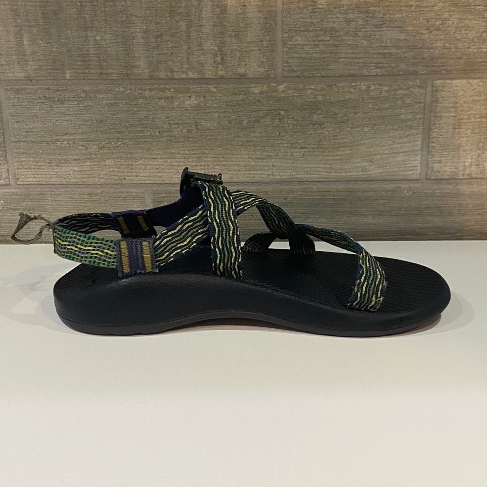 Chaco Z1 Eco Tread Unisex Sandals- Women's 9/Men's 8- Blue/Green/Yellow - Picture 5 of 15